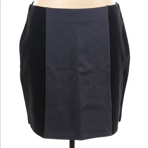 NWT XL Loft color lock ponte knit skirt 19” long